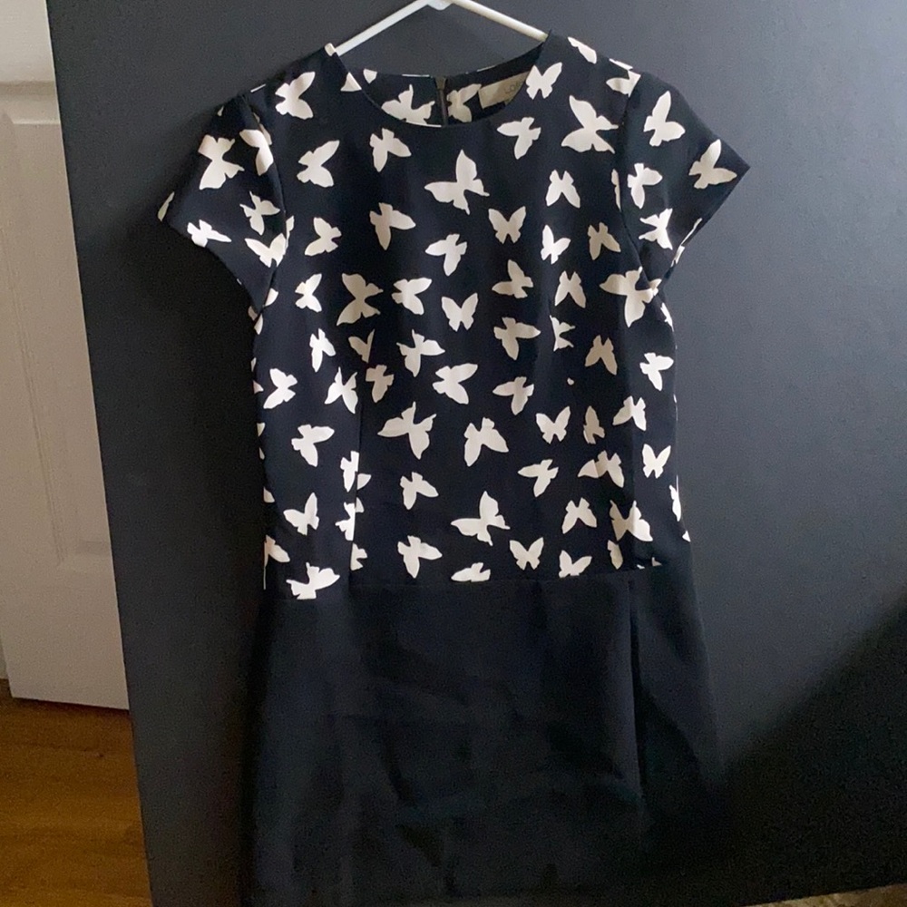 Zipped a line mini dress